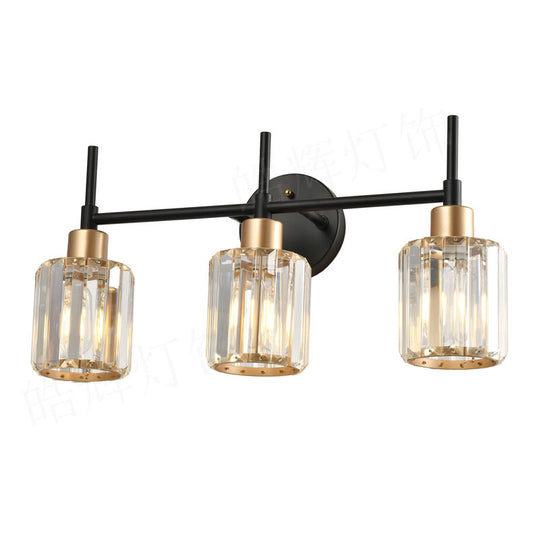 Luxury Crystal Vanity 3-Light Fixture