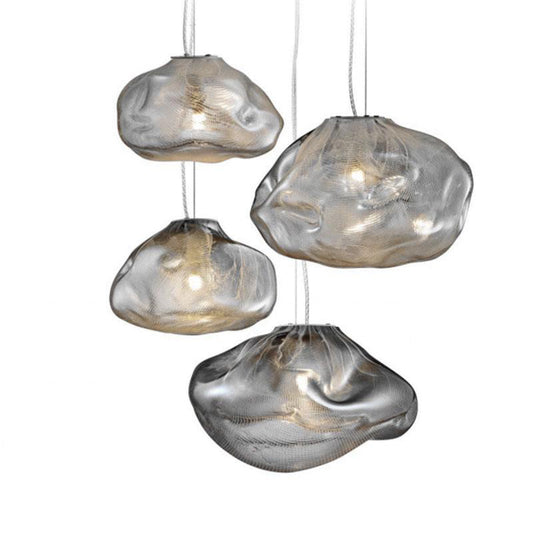 Artisan Textured Glass Pendant