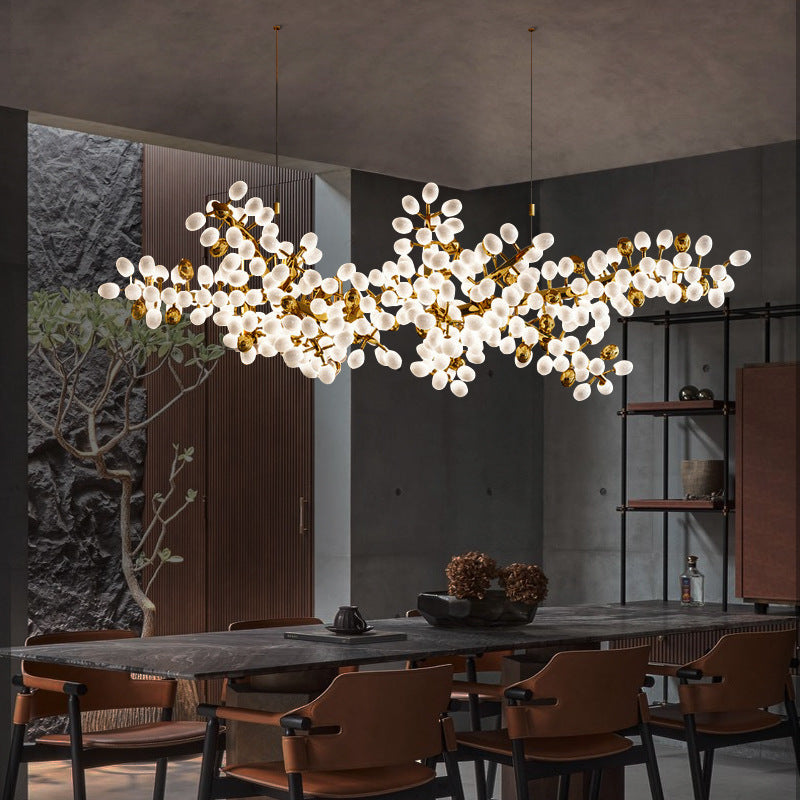 Nordic Textured Glass Chandelier
