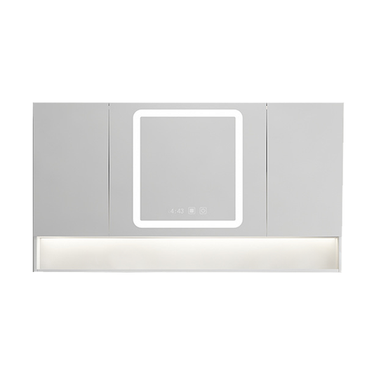 White Medicine Cabinet with LED Mirror