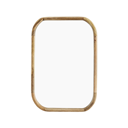 Faux Wood Wall Mirror