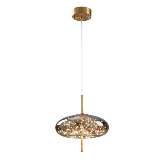 Starlight Glass Pendant – Elegant Bedside & Bar Light