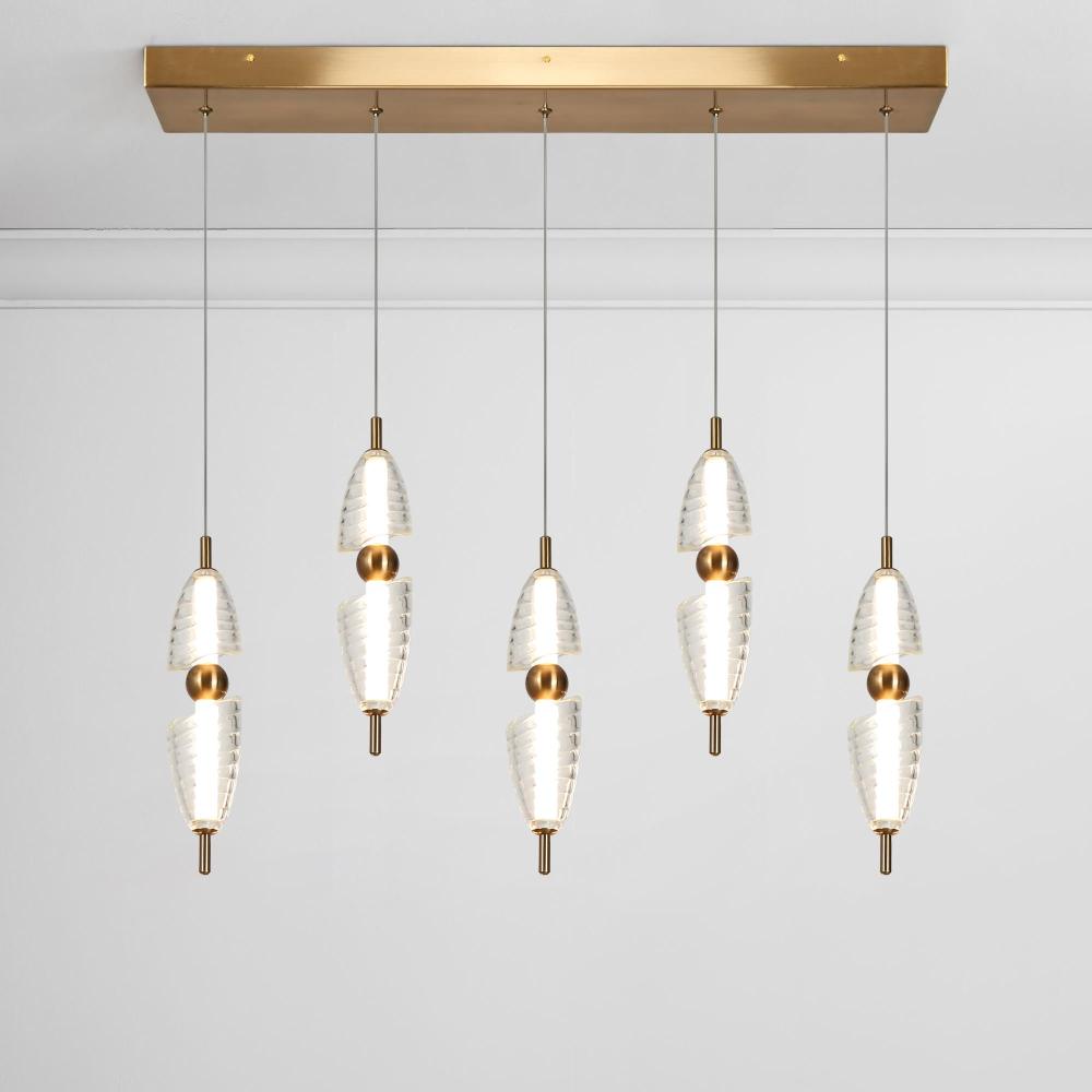 Vintage Bronze Linear LED Island Light