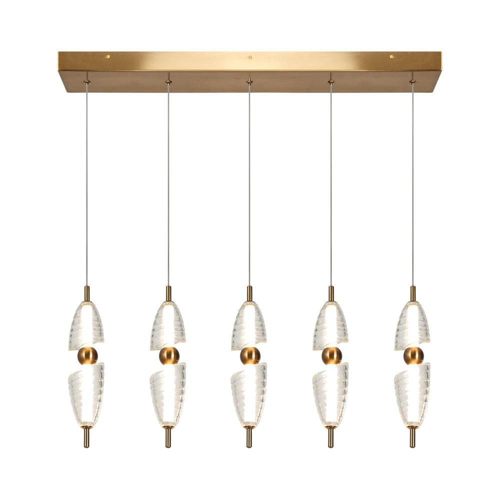 Vintage Bronze Linear LED Island Light