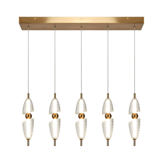 Vintage Bronze Linear LED Island Light