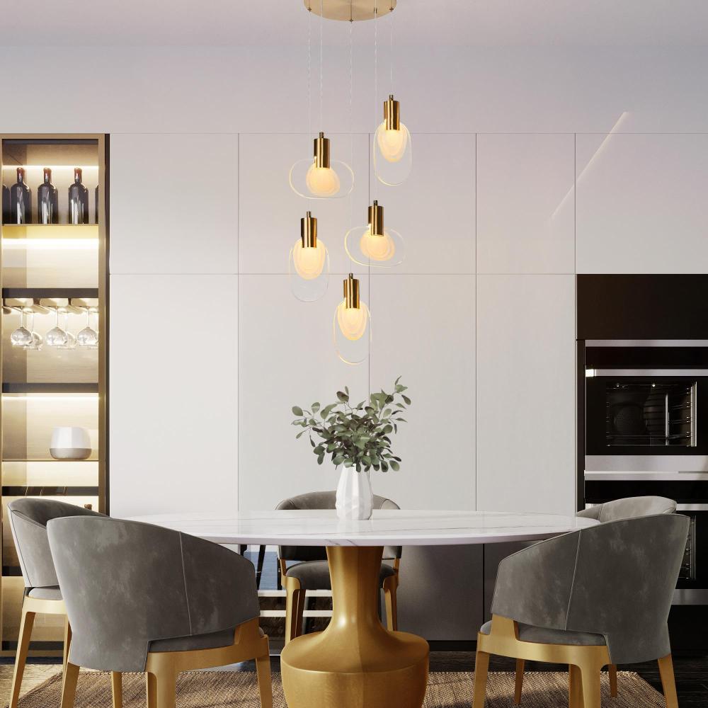 Aurora Handcrafted Glass Chandelier